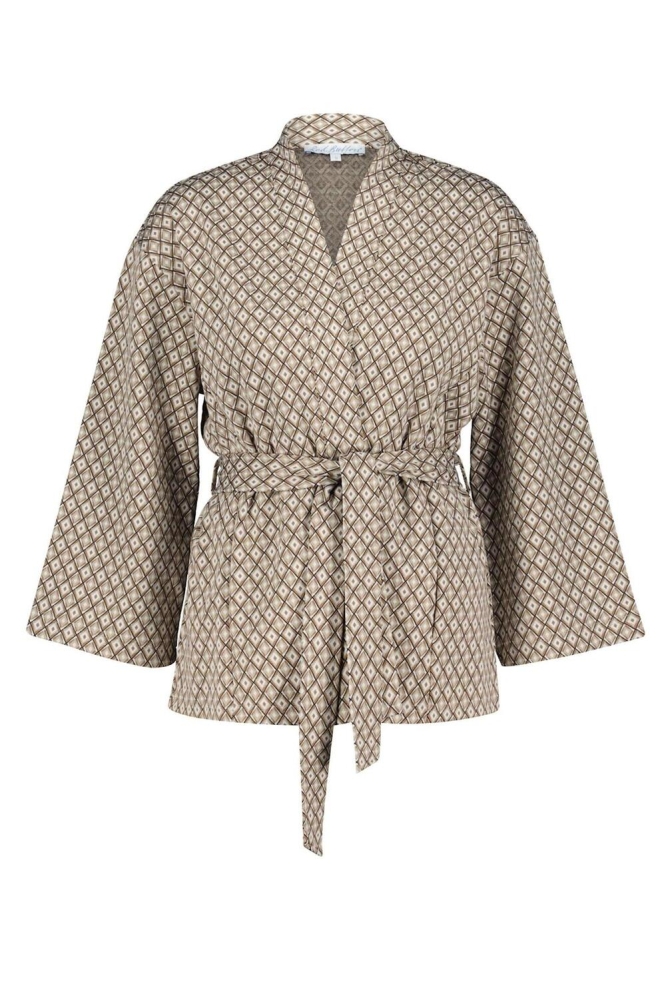 KIMONO MULTI JACQUARD SRB4163 Stone